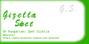 gizella spet business card